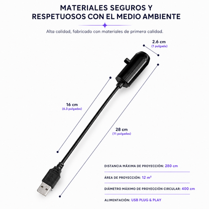 Cosmira™ | Proyector de Luna y Galaxia 360°