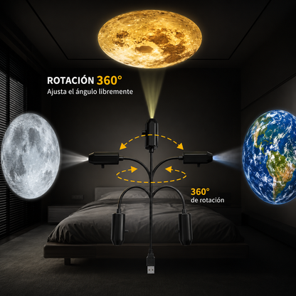 Cosmira™ | Proyector de Luna y Galaxia 360°